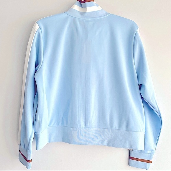 Women's Track Zip-Up Jacket - Wild Fable Baby Blue/White Size XL - Picture 7 of 9